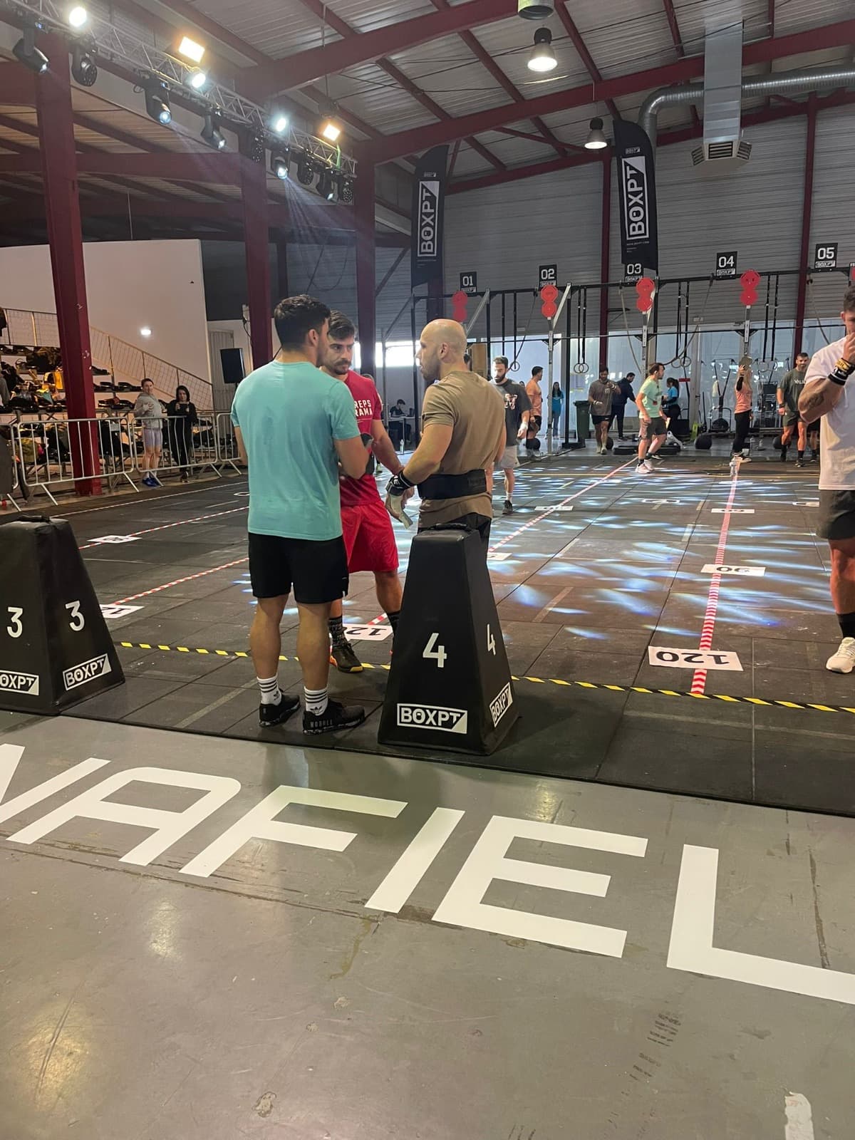 Sessão de treino no exterior